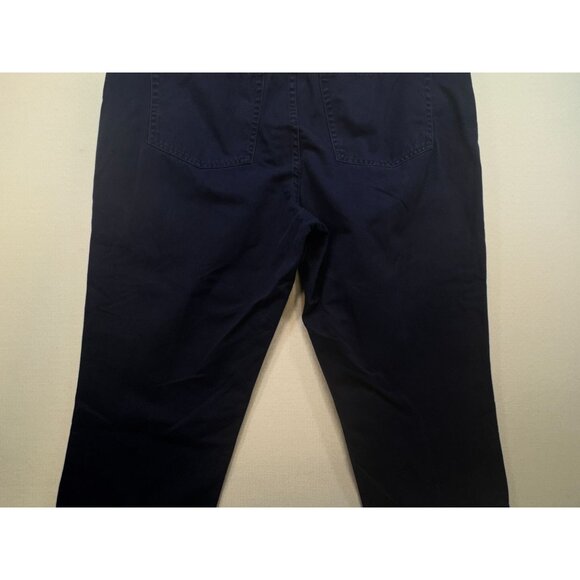 Lauren Ralph Lauren Womens Capri Pants Size 16 Navy Blue Mid-Rise Casual Pockets - Picture 11 of 12